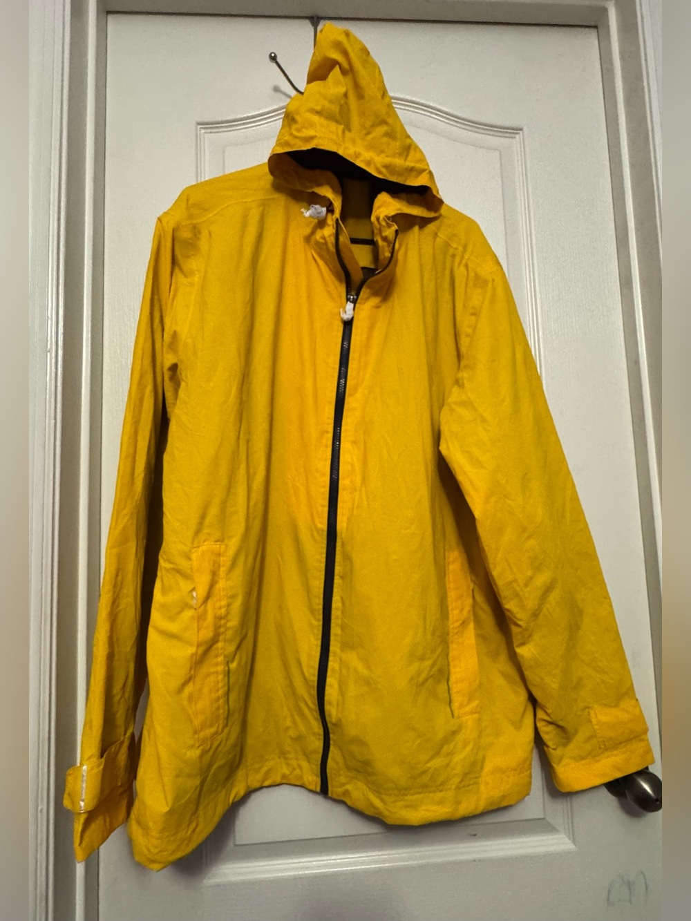 Port Authority Bright Yellow Hooded Rain Jacket